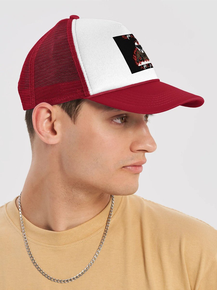 Spartan Arcadia AC themed foamed trucker hat product image (6)