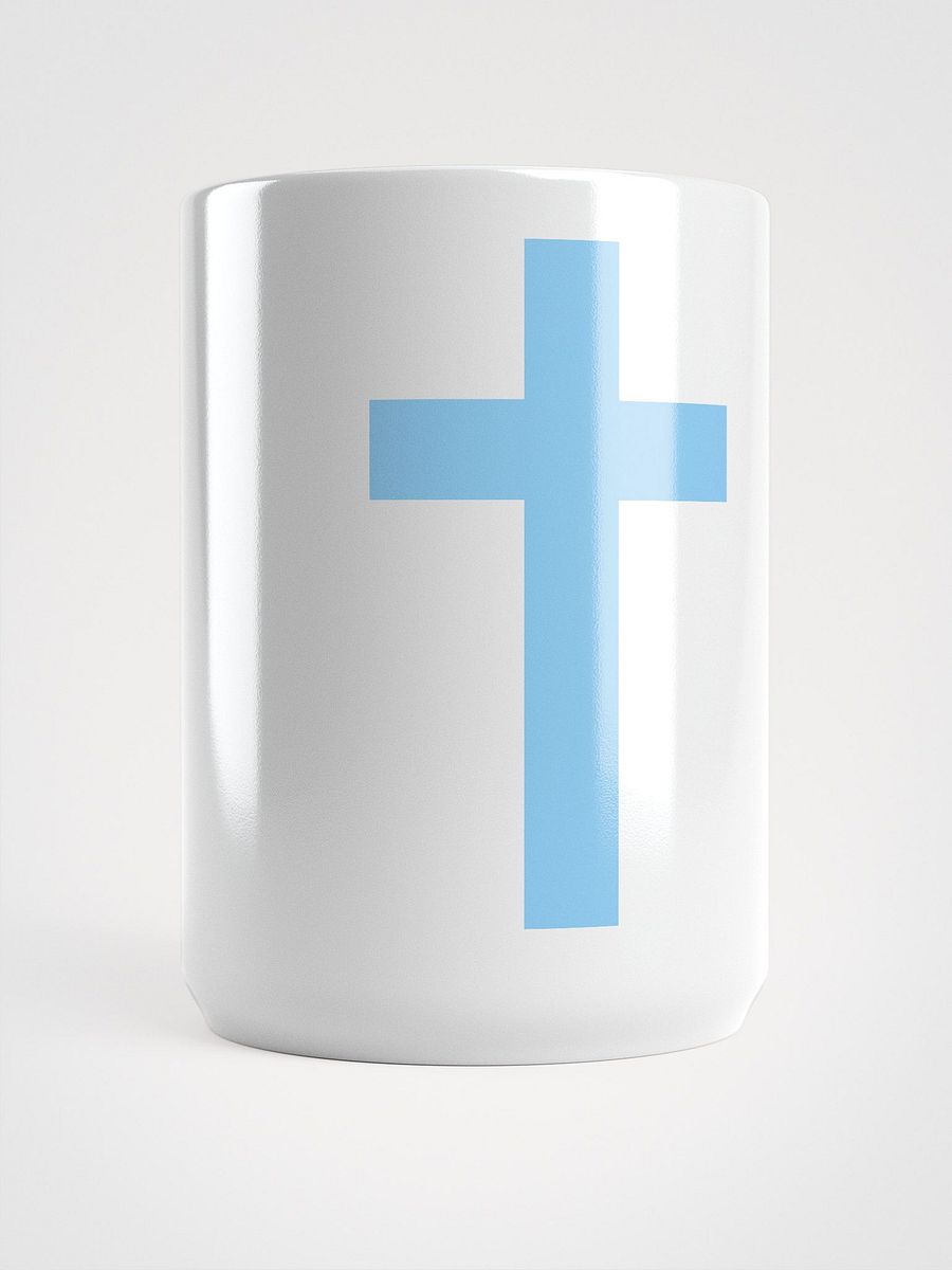 A Lift Blue Sky Cross – Peaceful Christian Faith Design Cup product image (5)