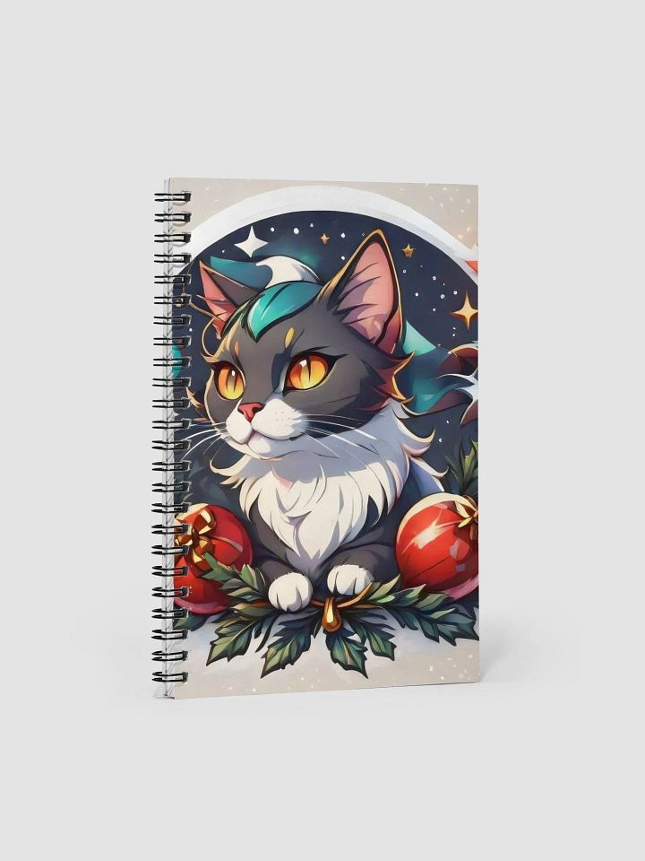Starry Night Cat Spiral Notebook product image (1)
