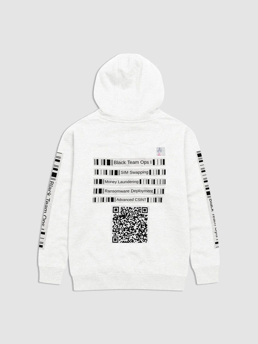 Black Team Ops Hoodie (White) product image (2)