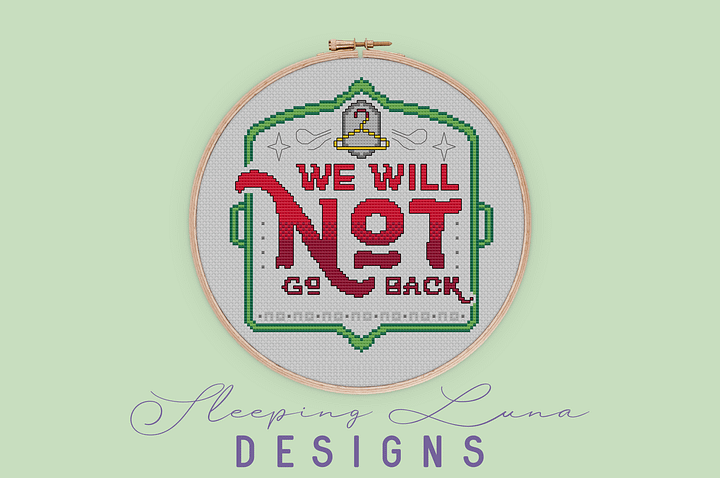 We Will Not Go Back - Cross Stitch Pattern product image (2)