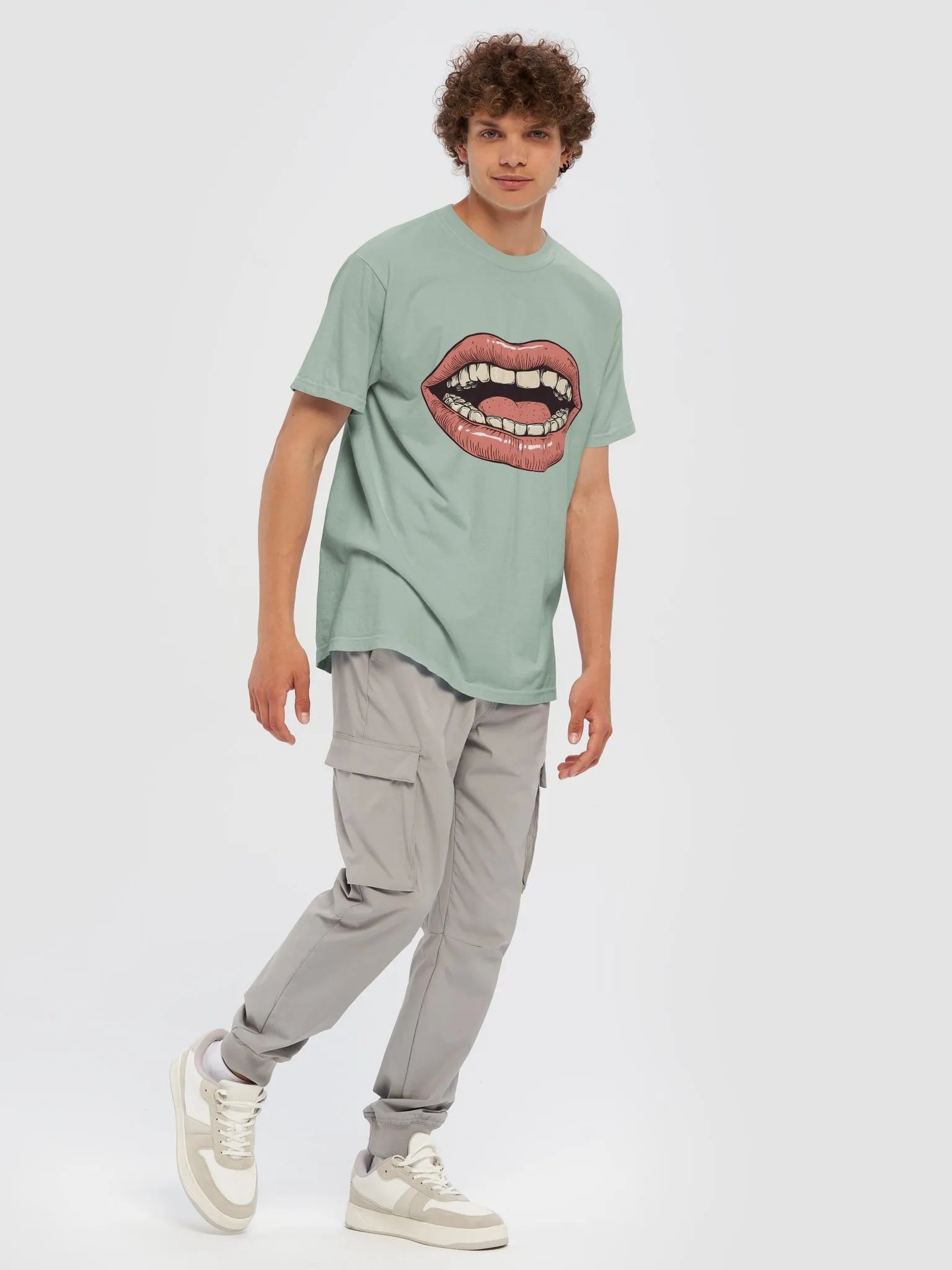 Open Mouth Illustration Comfort Cotton T-Shirt product image (97)