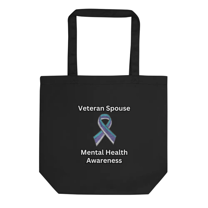 Veteran Spouse Mental Health Awareness Tote Bag product image (1)