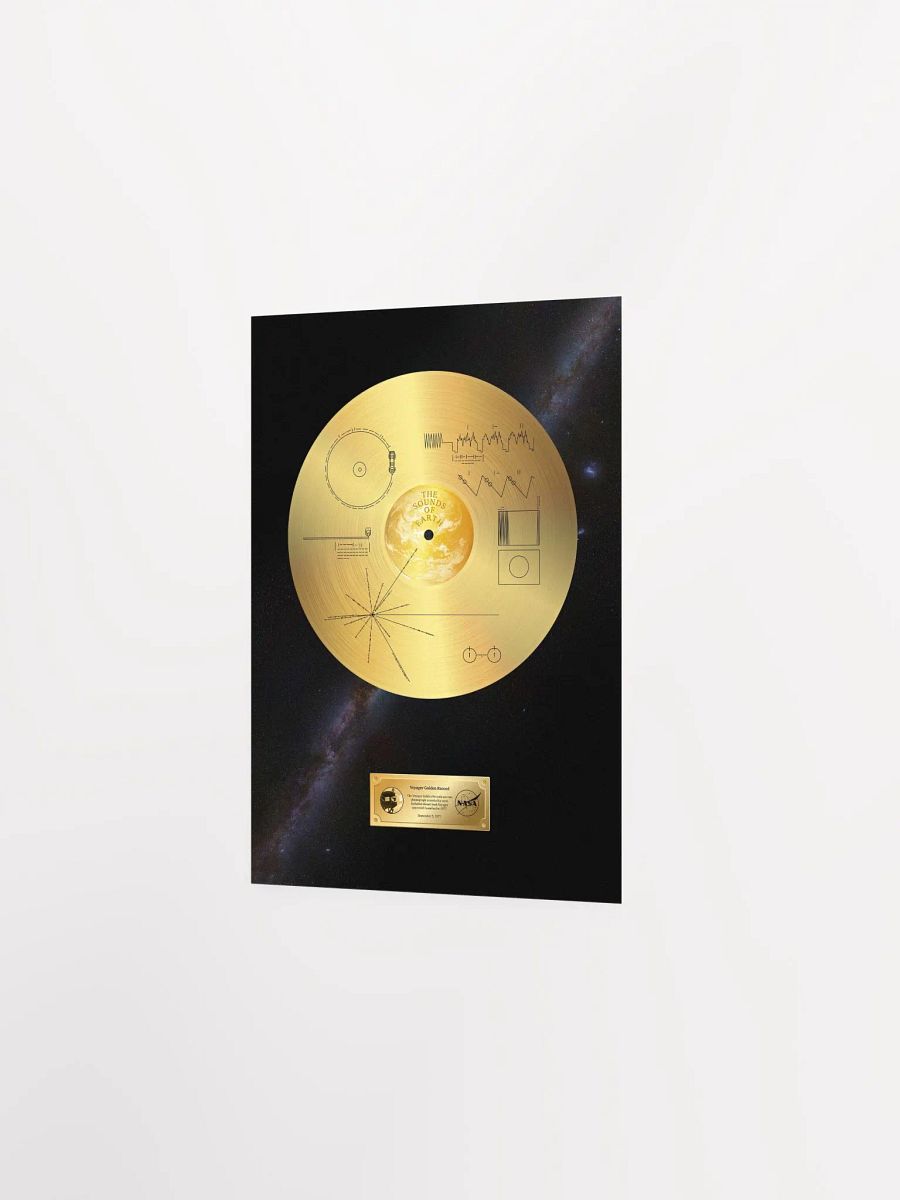 NASA Voyager 1 Golden Record — space poster, science print product image (10)