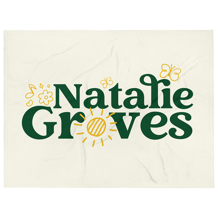 Natalie Groves Text Logo Blanket product image (1)