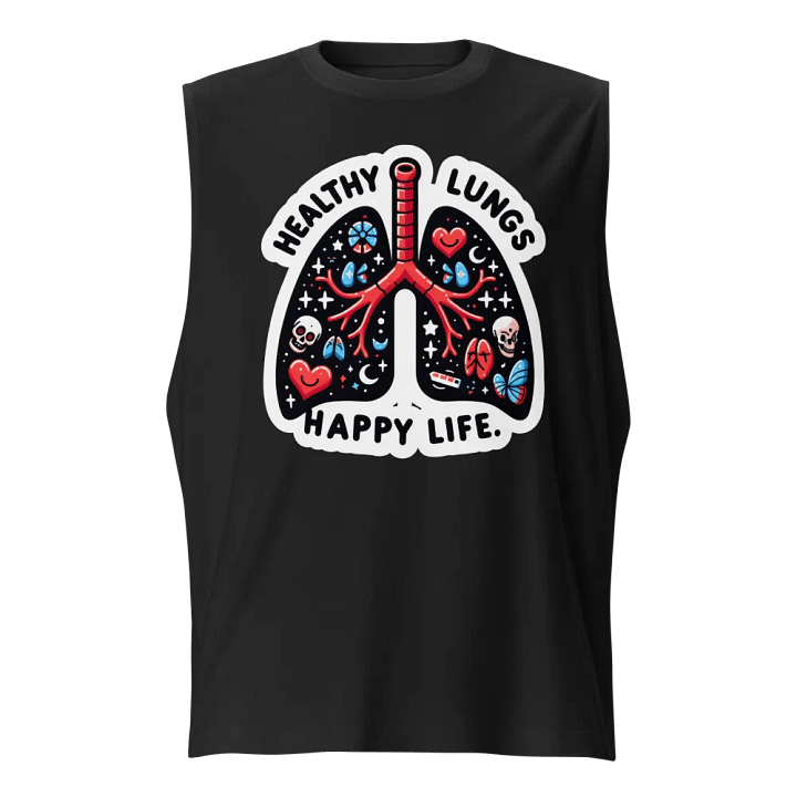 Vibrant Lung Art Muscle Tank product image (1)