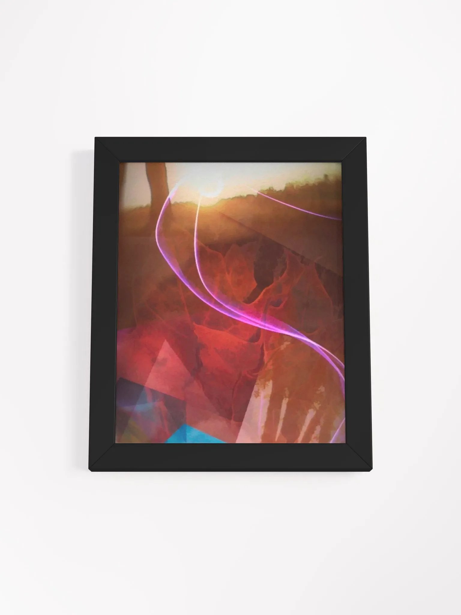 Leaf In a Sunset Framed Poster product image (3)