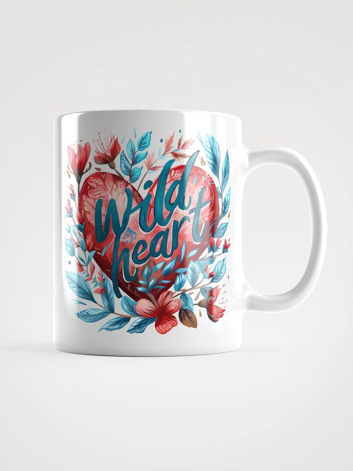 Wild Heart White Glossy Mug product image (1)