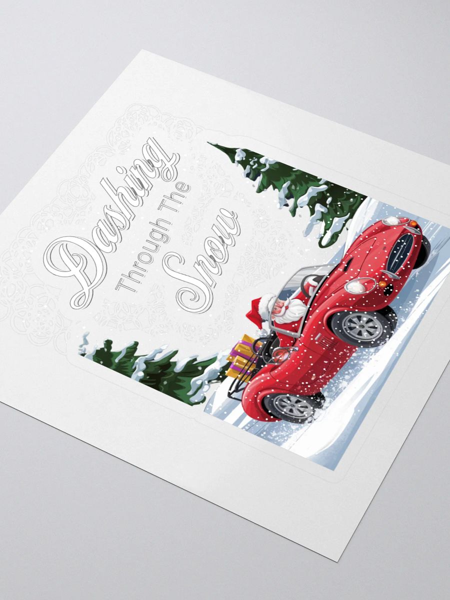 Dashing Through The Snow - Santa In A Red Convertible product image (3)
