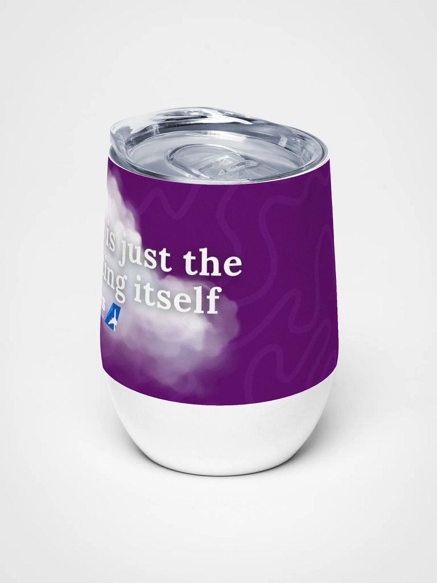 🍷 Turbulence Is Just The Wine Aerating Itself - Traveller’s Wine Tumbler product image (6)