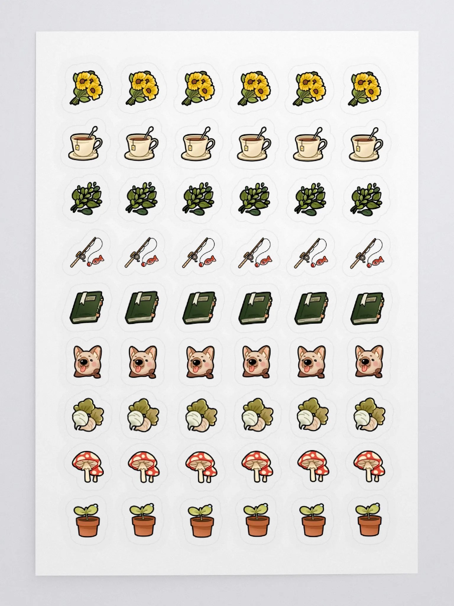 Cozy Adventuring Items Sticker Sheet product image (3)