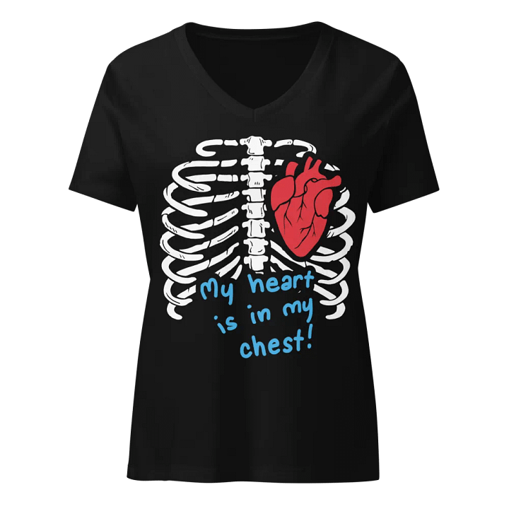 My Heart Is In My Chest V2 - Women's Relaxed V-Neck T-Shirt product image (1)