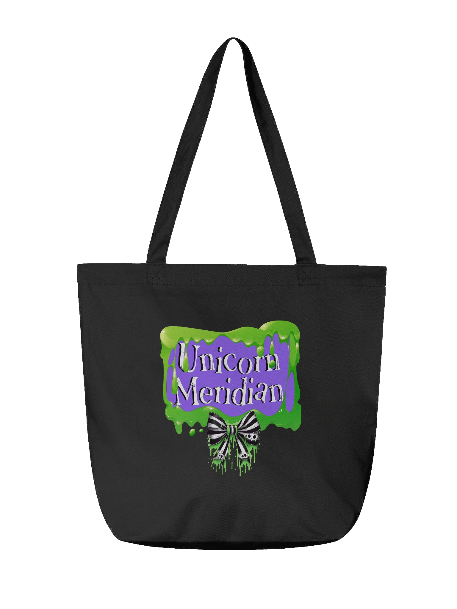 [UM Designs] When Life Is Over, The Game Is On - Black Tote Bag product image (2)