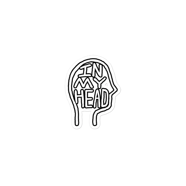 In My Head (lined design) magnet product image (1)