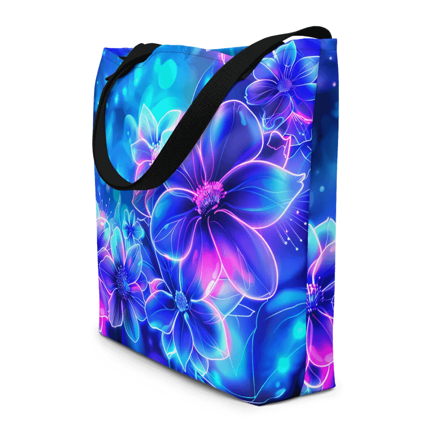Blue Floral Tote Bag product image (4)