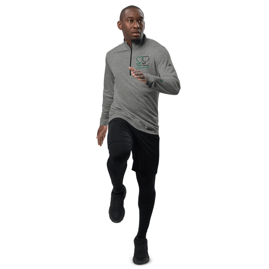Copy of Good Heart Choices Quarter-Zip PulloverEcoAdidas Quarter Zip Pullover – Where Sustainability Meets Performance product image (9)