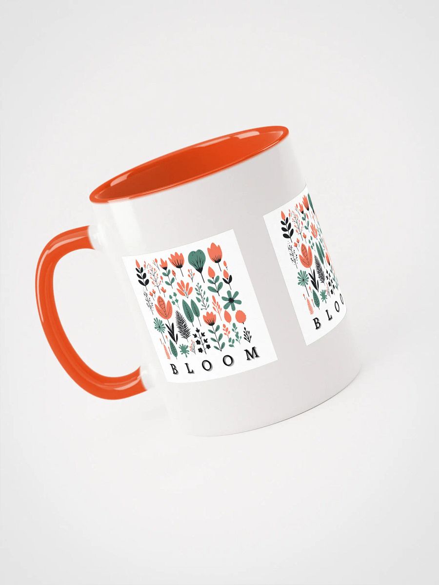 BLOOM Floral Ceramic Mug Coral product image (3)