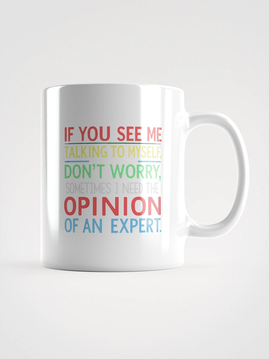 Expert Opinion White Glossy Mug product image (1)