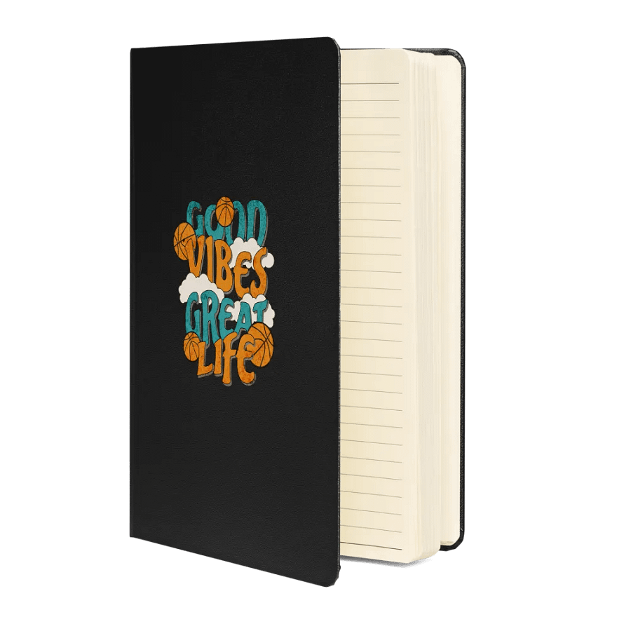 Good Vibes Great Life Basketball Hardcover Notebook product image (2)