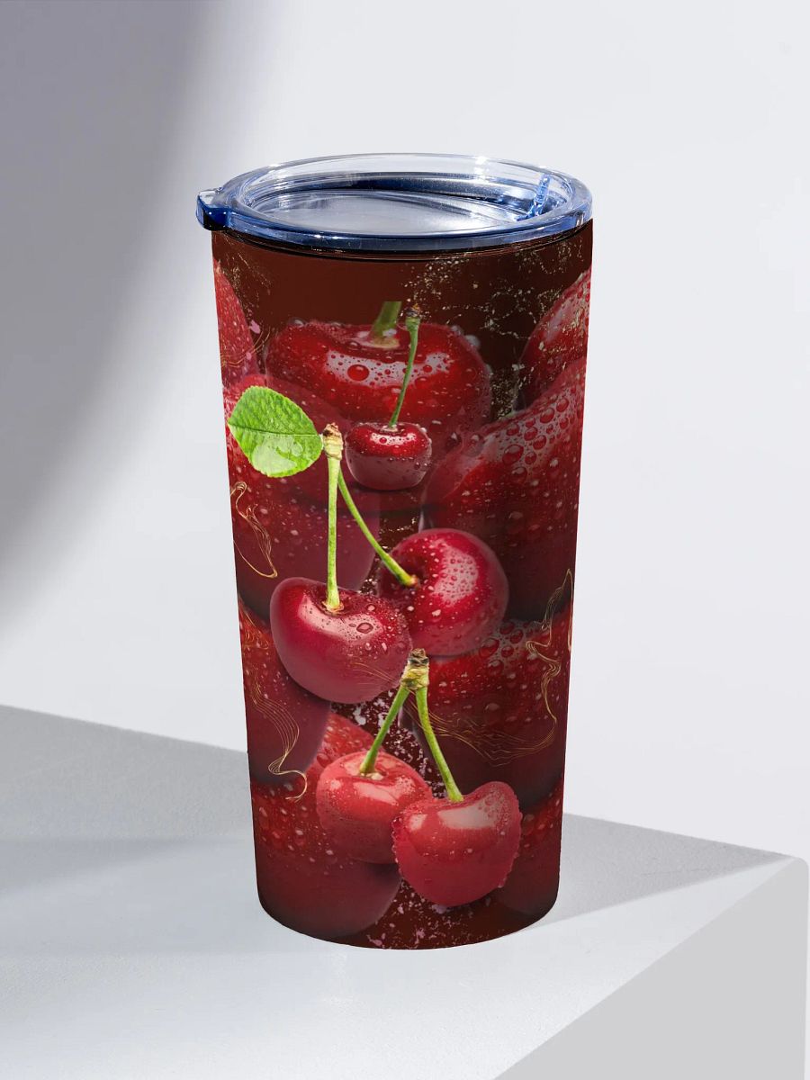 Cherry Bliss 20oz Stainless Steel Tumbler gift for trendy friends colleagues moms daughters product image (2)