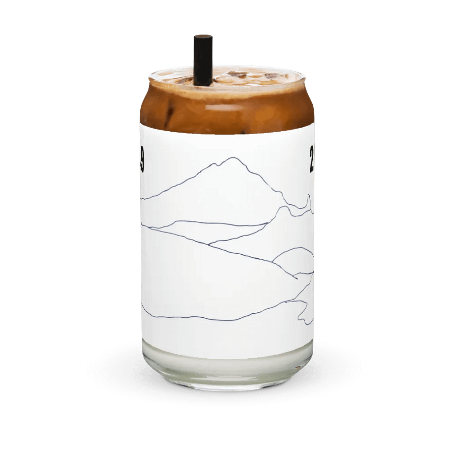 Gilbert Peak glass (plain sketch outline 1949-2024) product image (36)
