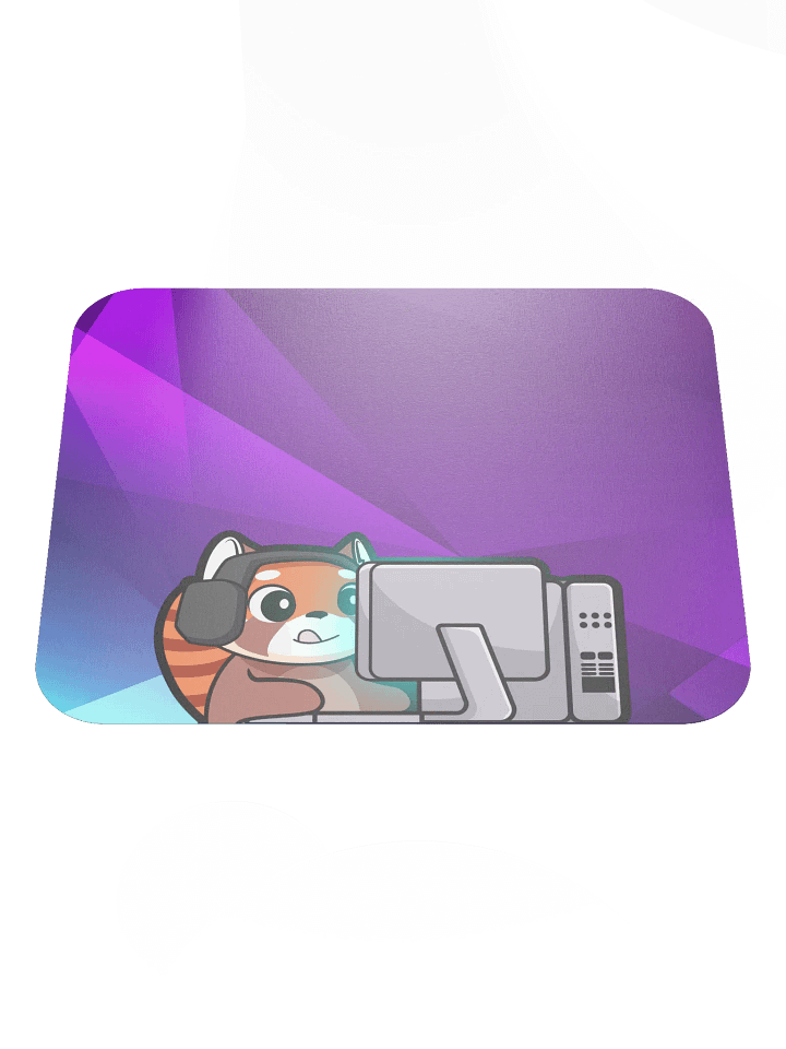 Gaming Bear Mouse Pad (Purple Abstract) - 8.7" x 7.1" product image (2)