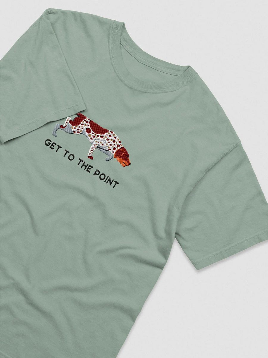 Get to the Point T-Shirt(Embroidered) of a German Wirehaired Pointer product image (7)