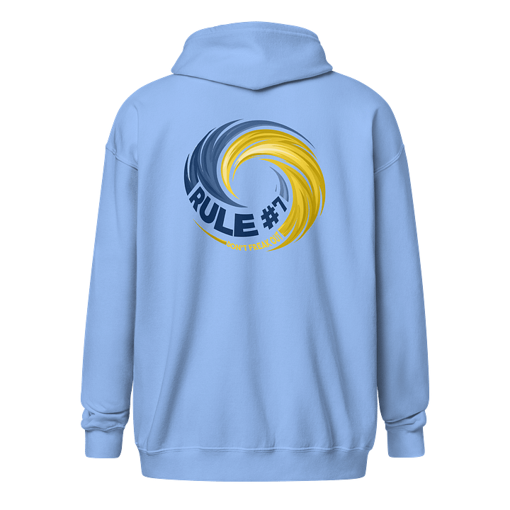 Rule #7 Zip Hoodie Blue and Yellow product image (6)