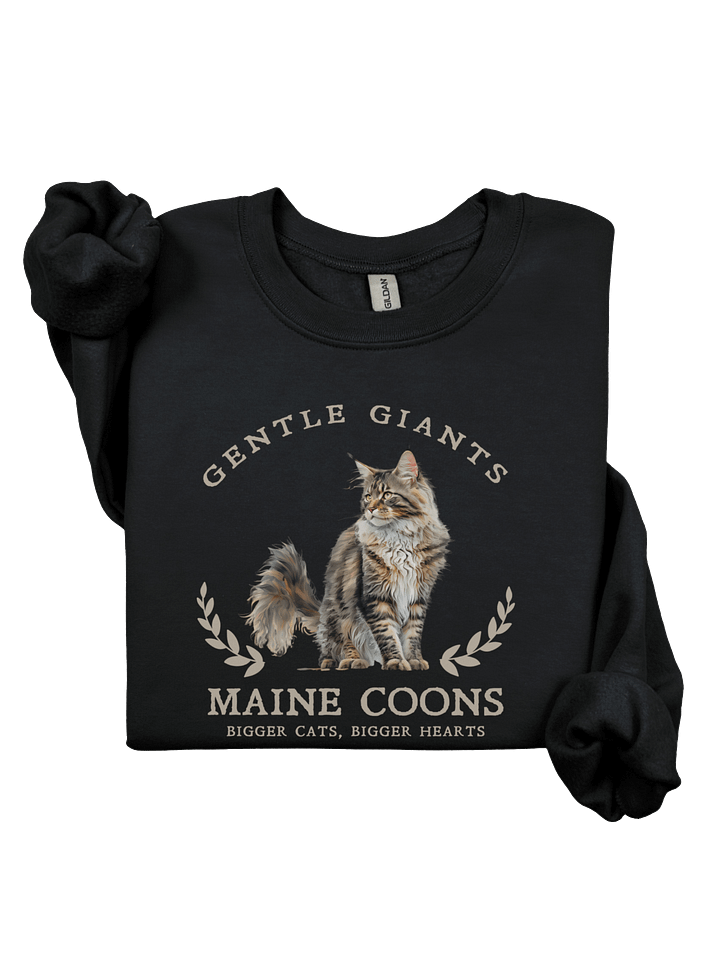 Gentle Giants Maine Coon Cat Sweatshirt (dark) product image (2)