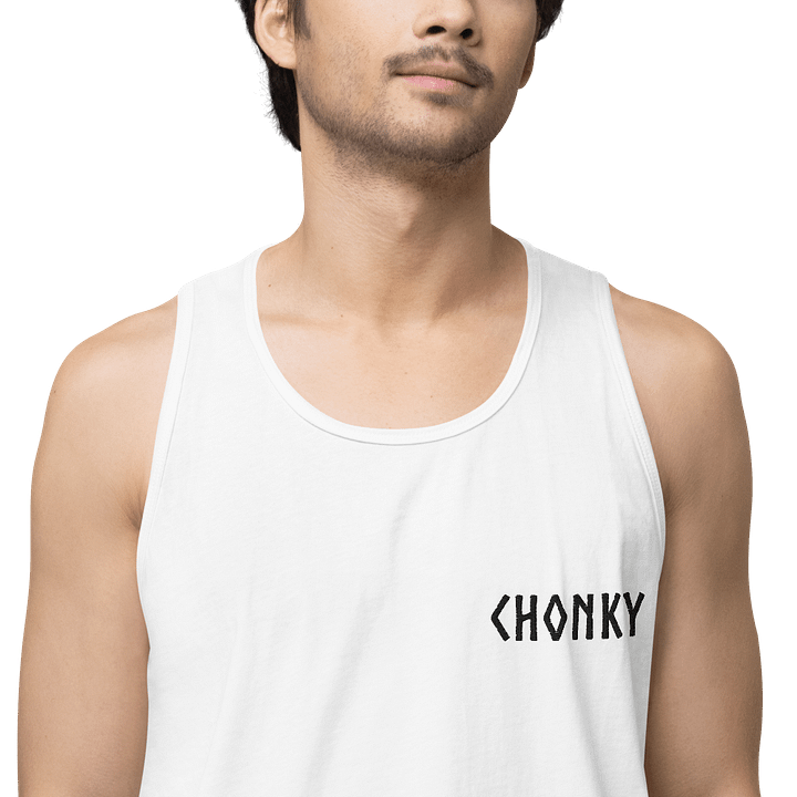 CHONKY - Tank Top Men Black Embroidery product image (2)
