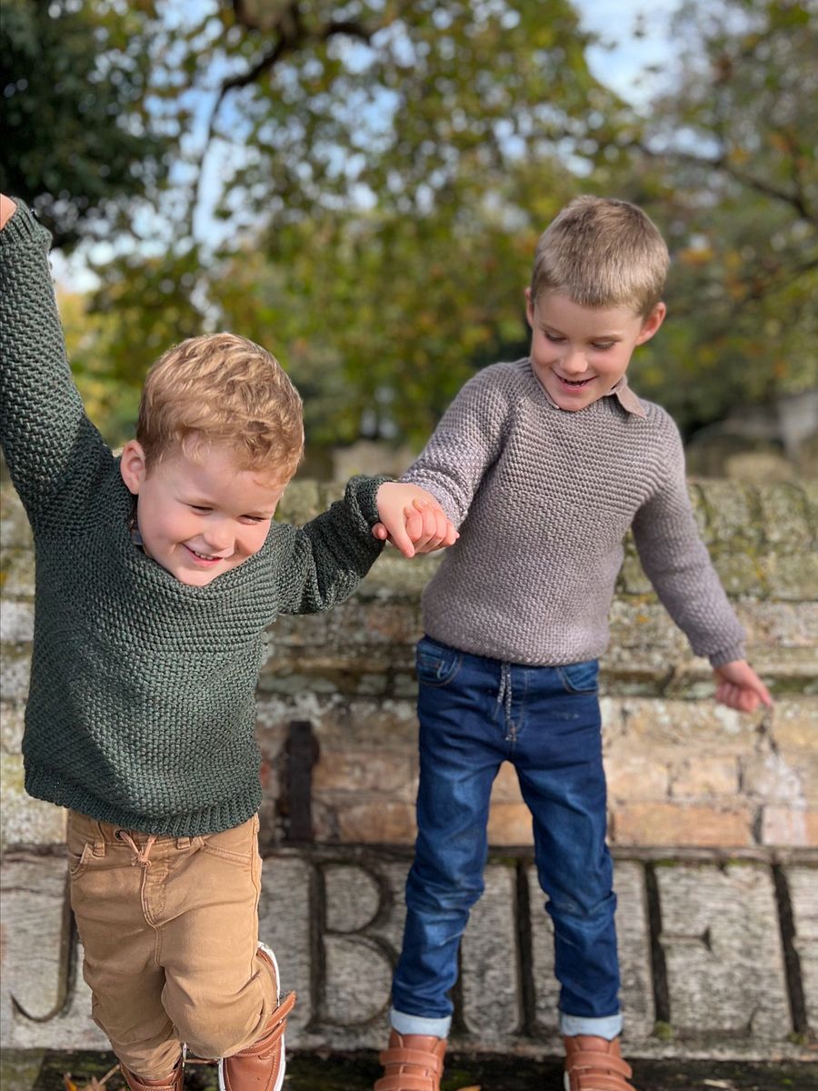 HERRINGBONE MOSS CHILD SWEATER CROCHET PATTERN product image (7)