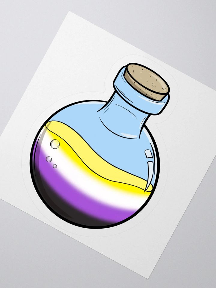 Non-Binary Pride Potion | 3" Sticker product image (2)