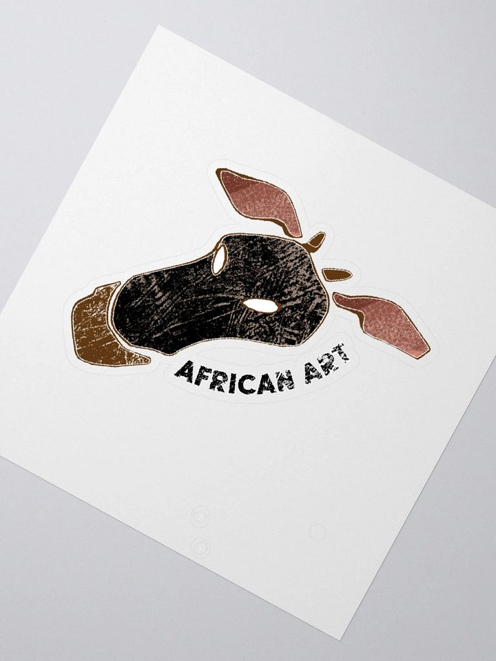 African Art Giraffe Kiss Cut Stickers product image (5)