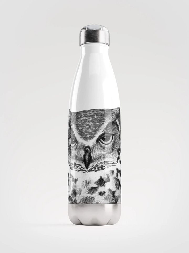 Owl Drawing Water Bottle product image (1)