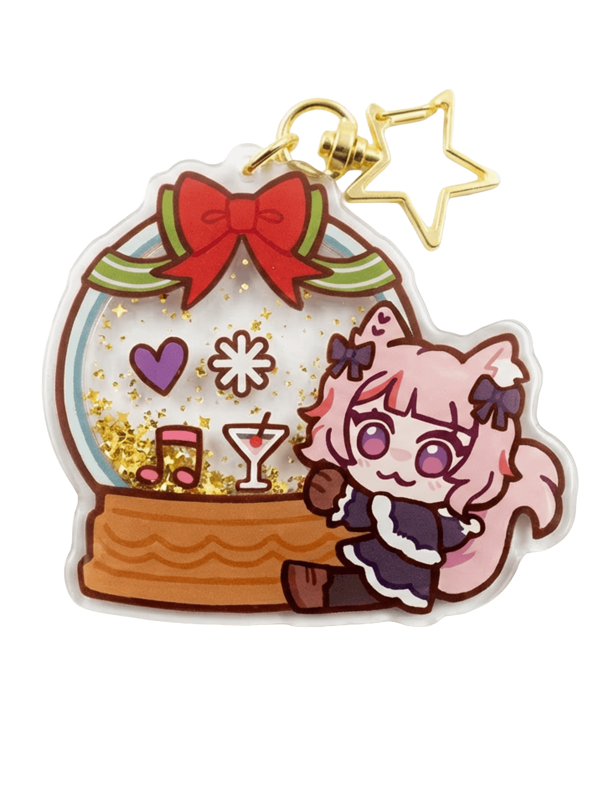 Mikki’s "Shaken, Not Stirred" Snow Globe | Holographic Shaker Keychain product image (1)