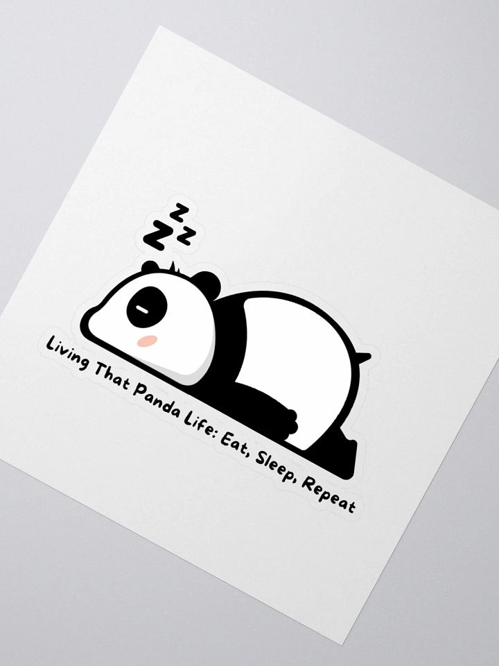 Living That Panda Life: Eat, Sleep, Repeat Sticker product image (6)