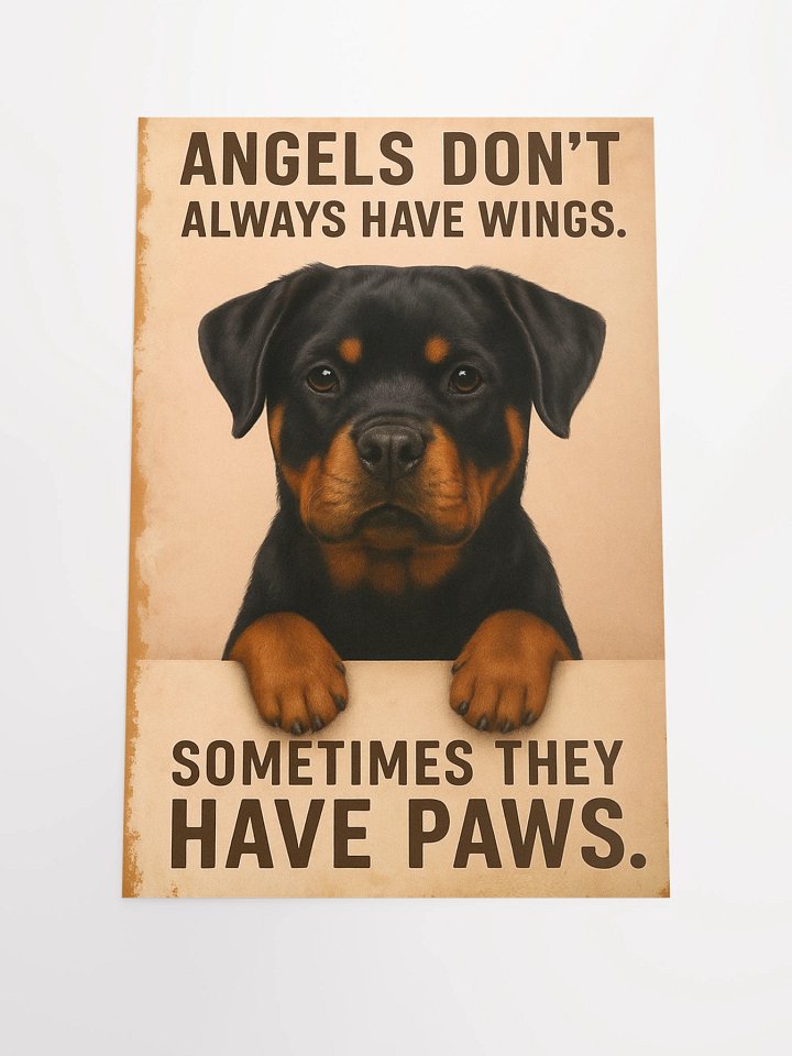 Rottweiler Angel Poster product image (1)