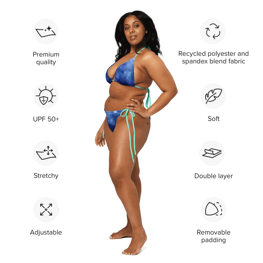 Galaxy string bikini {seafoam} product image (12)
