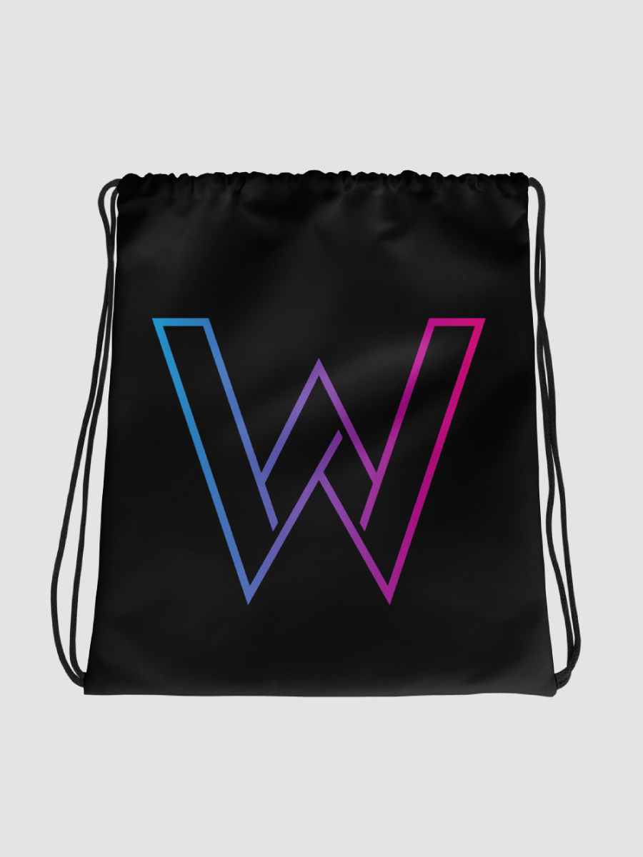 Classic W Drawstring Bag Black product image (1)