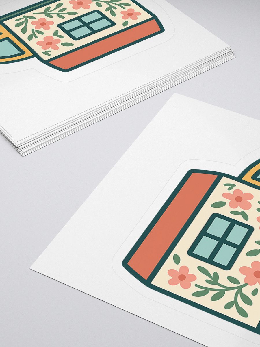 Whimsical Cosy Cottage Camper Sticker product image (8)