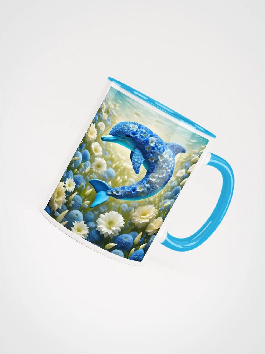 Floral Fantasy Dolphins Ceramic Mug product image (5)