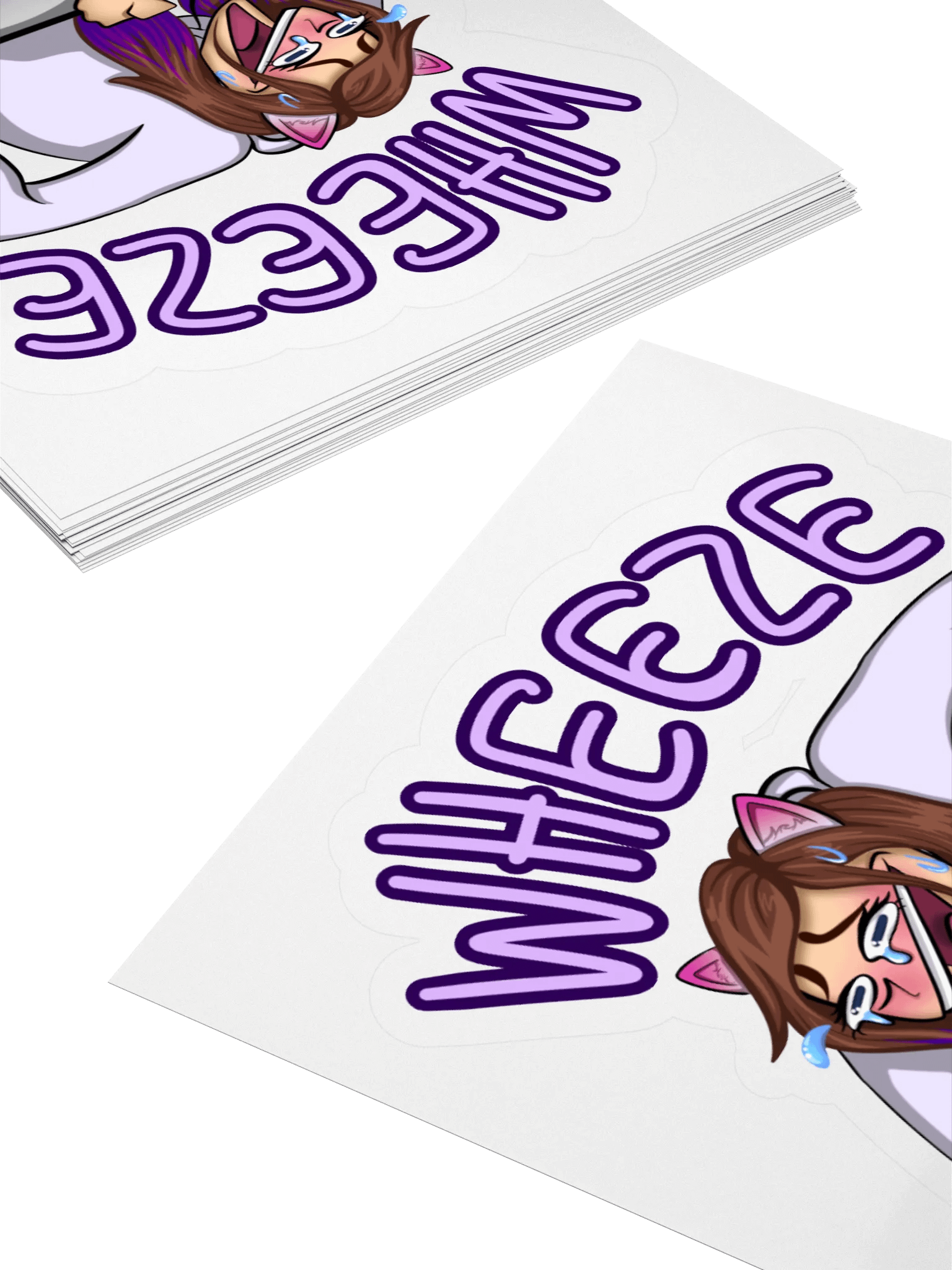 WHEEZE Laughing Wolfy Cut Stickers product image (10)