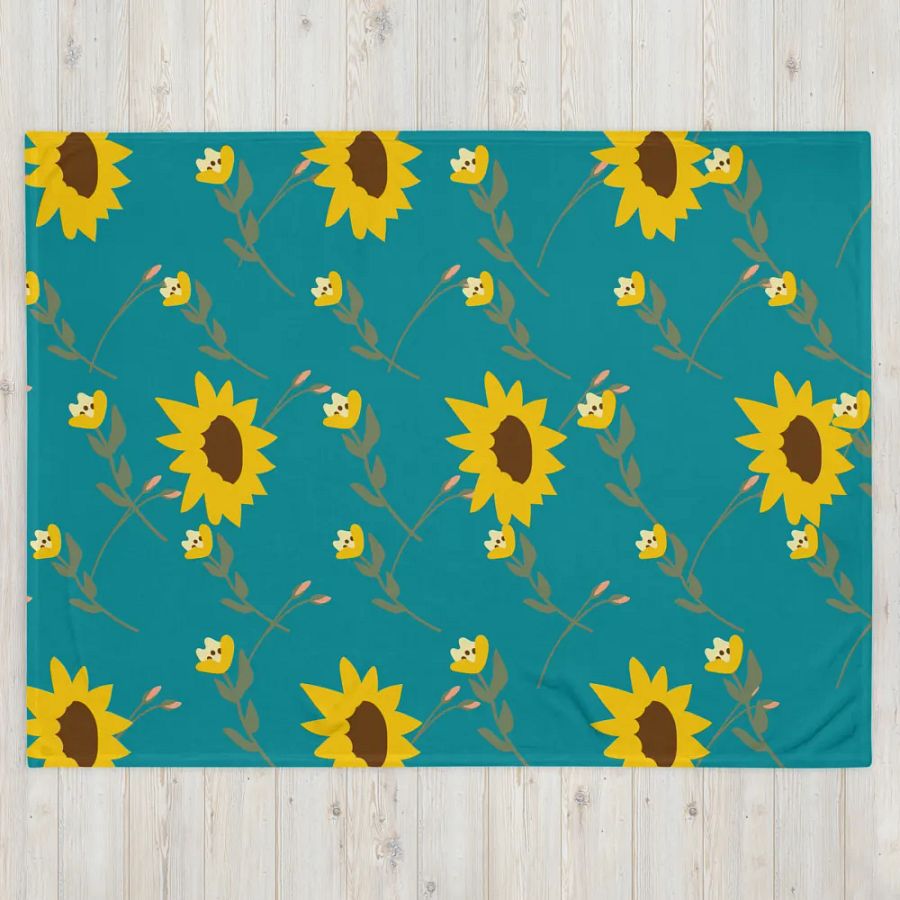 Colorful Floral Throw Blanket product image (6)