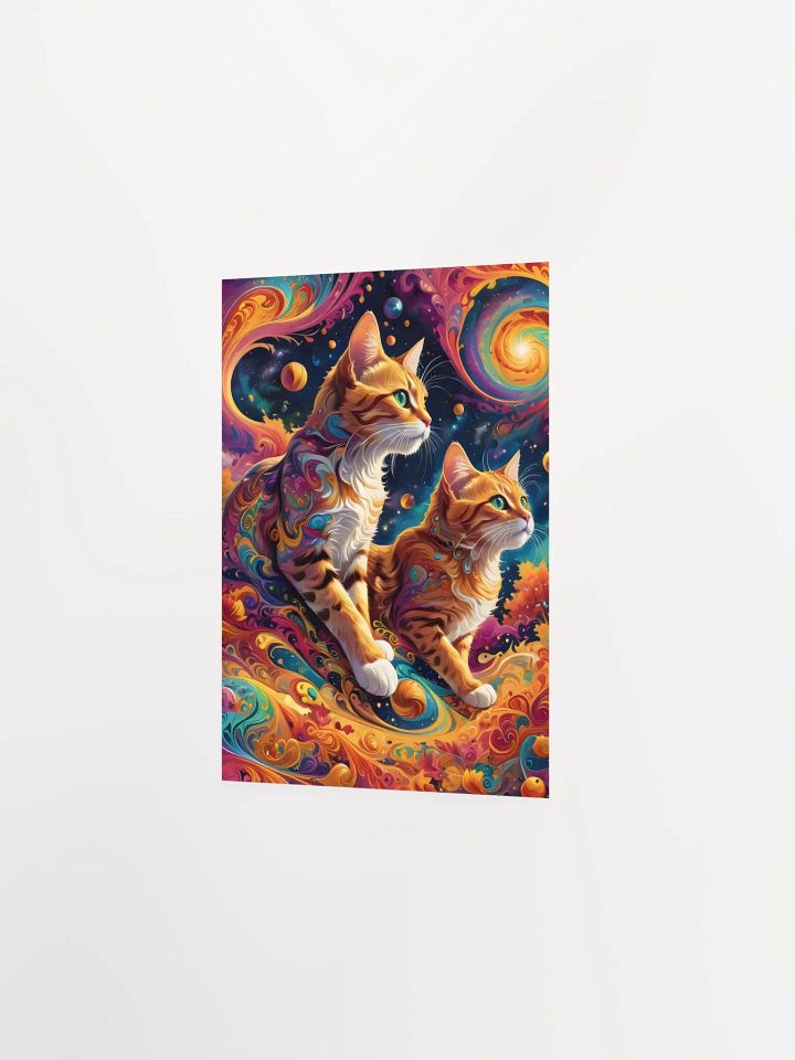 Space Cats Swirl Adventure Poster product image (4)