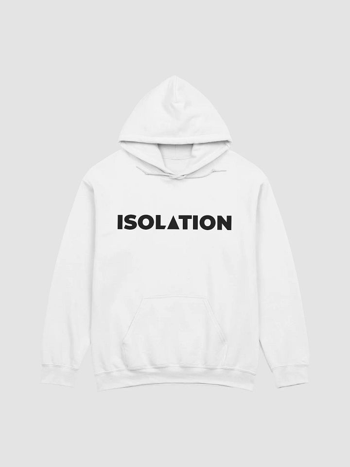 ISOL▲TION — 2024 — TEXT & LOGO — CLASSIC HOODIE — B&W product image (2)