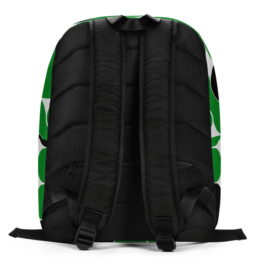 Green & Black Circles All-Over Print Minimalist Backpack product image (4)