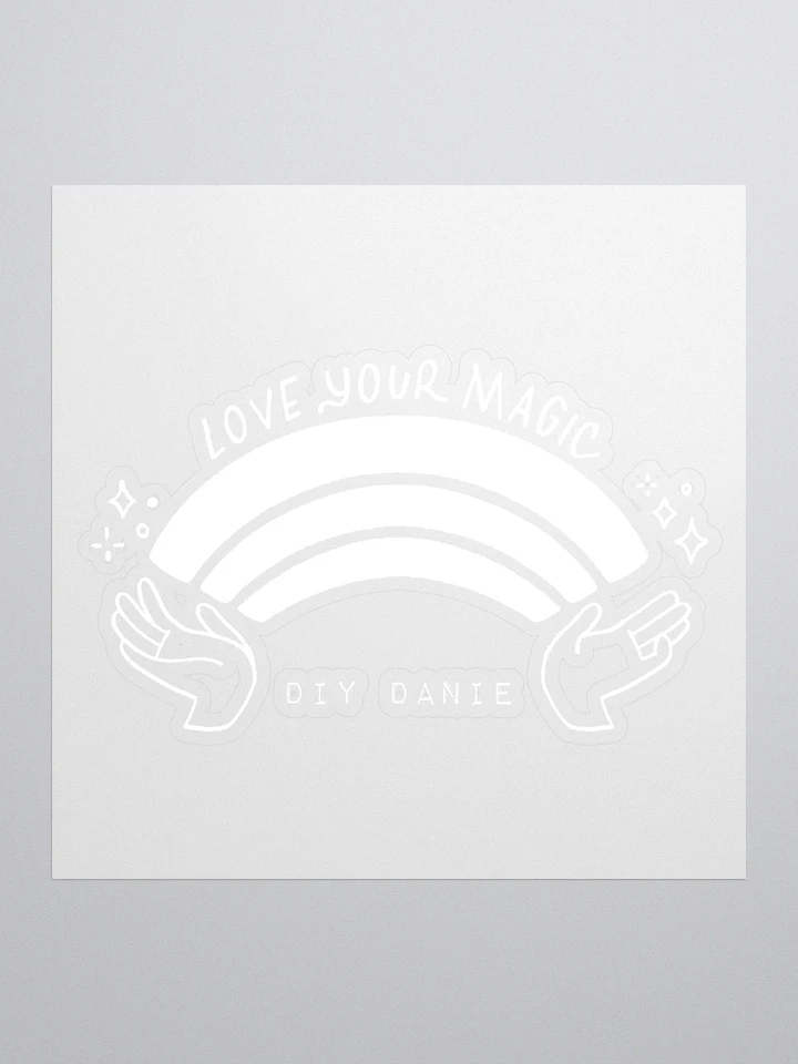 LOVE YOUR MAGIC RAINBOW STICKER (WHITE) product image (1)