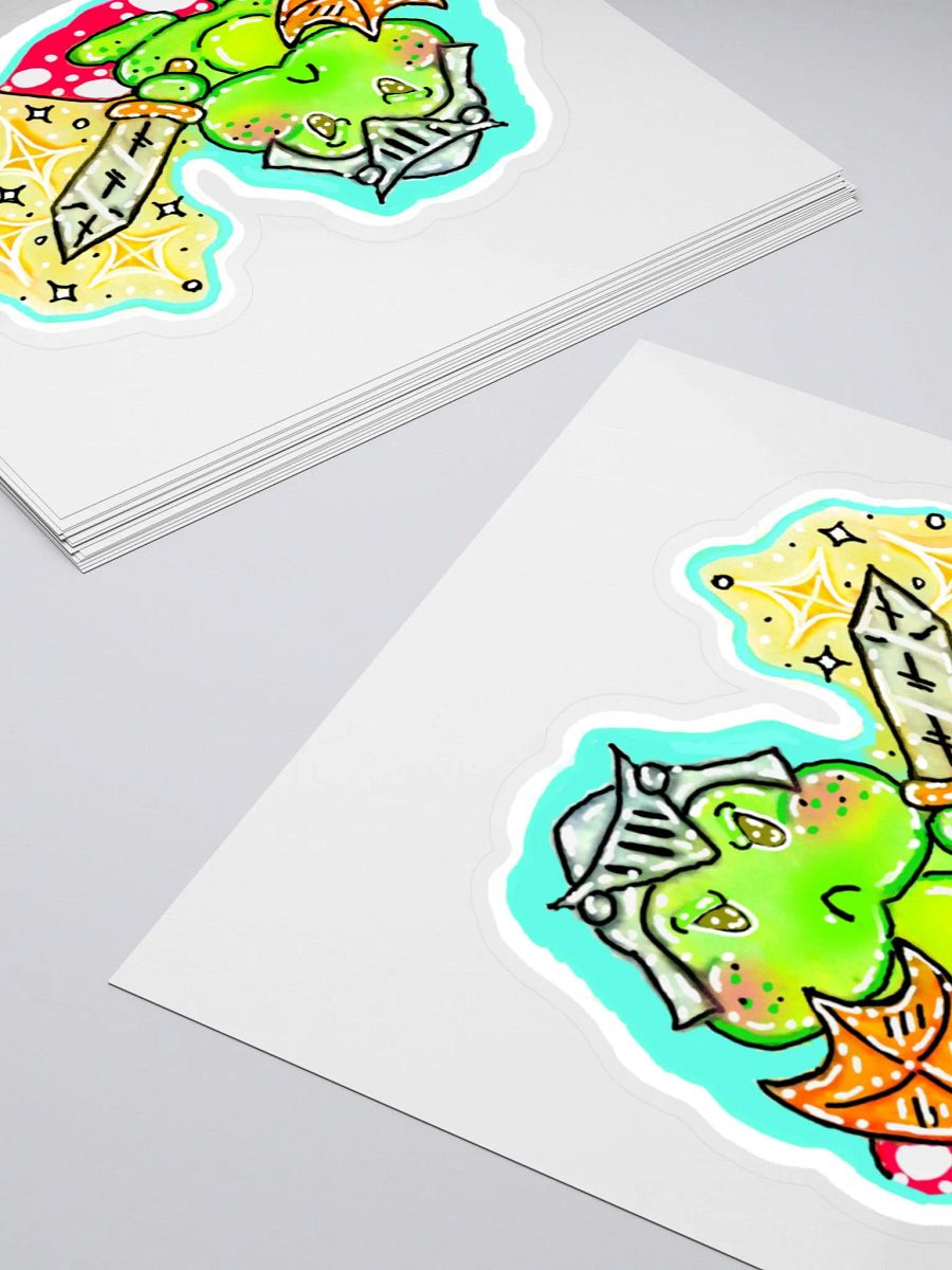 Warrior Frog Kiss cut sticker product image (12)