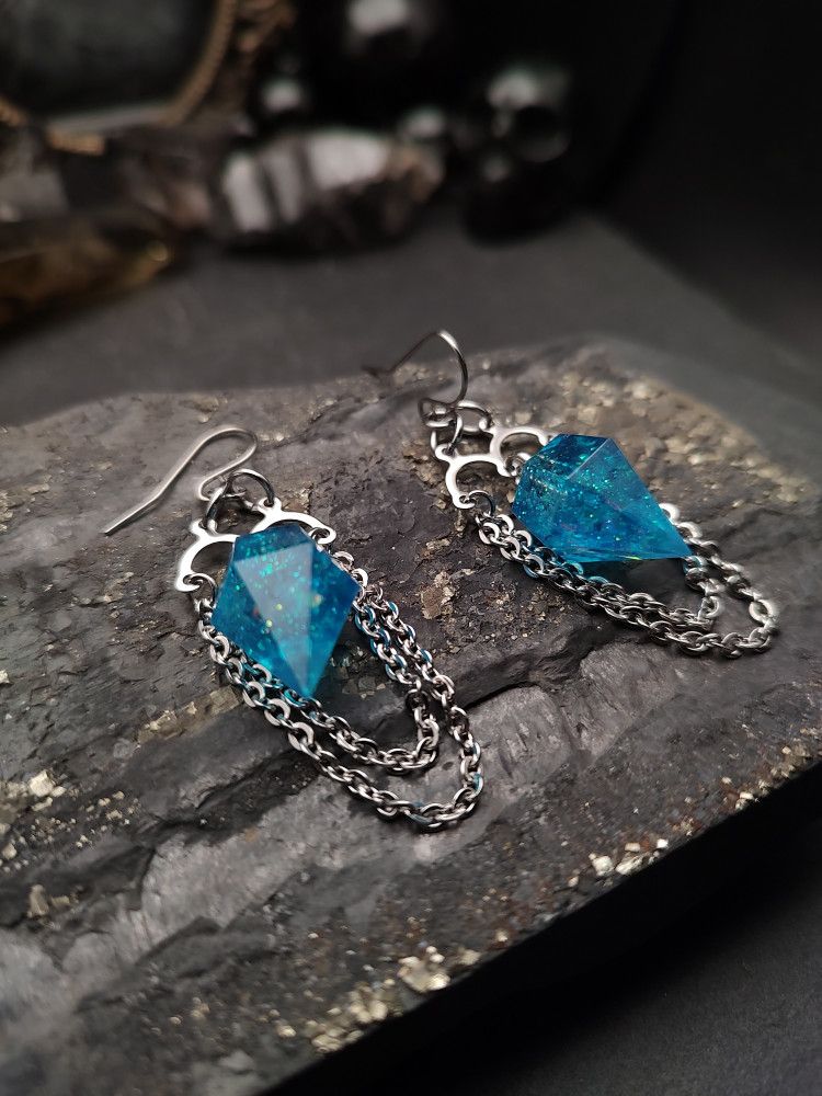 Earrings Epoxica - SeaGlow GalaxyDrops product image (1)