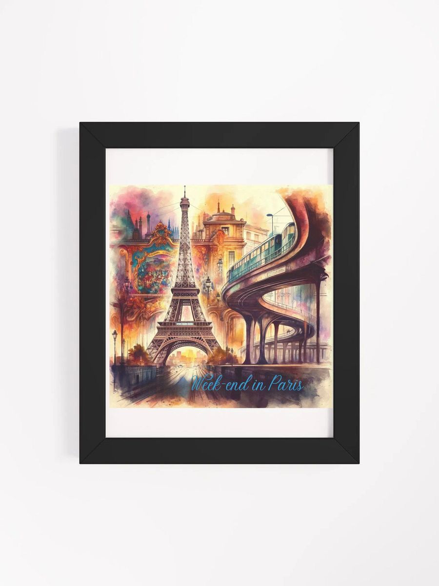 Whimsical Parisian Weekend Framed Poster product image (36)
